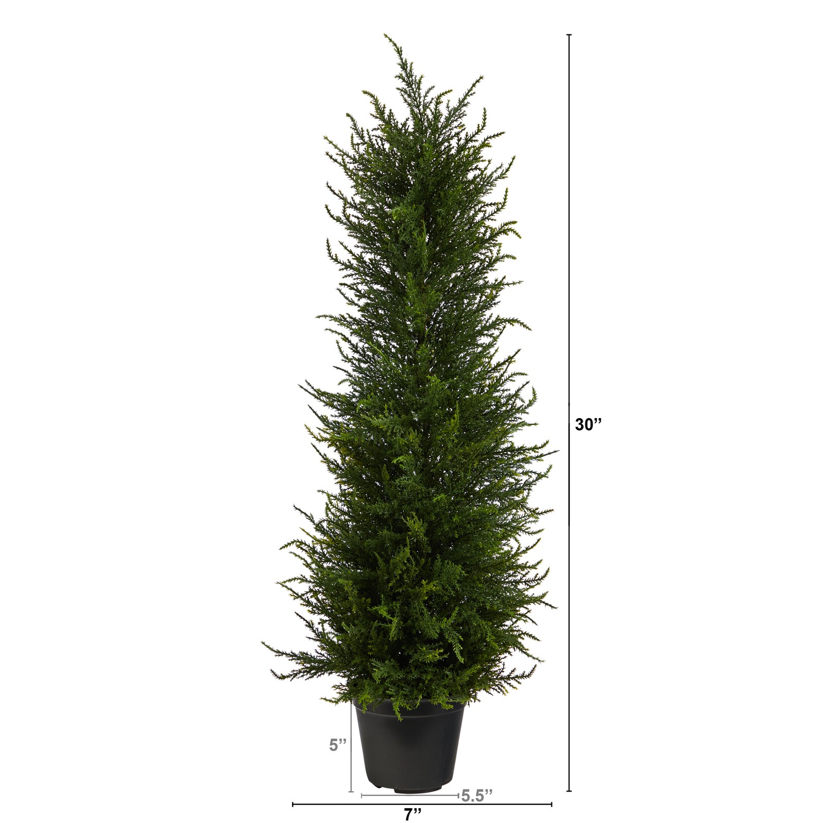 Nearly Natural 2.5ft Cypress Artificial Tree UV Resistant (Indoor/Outdoor)