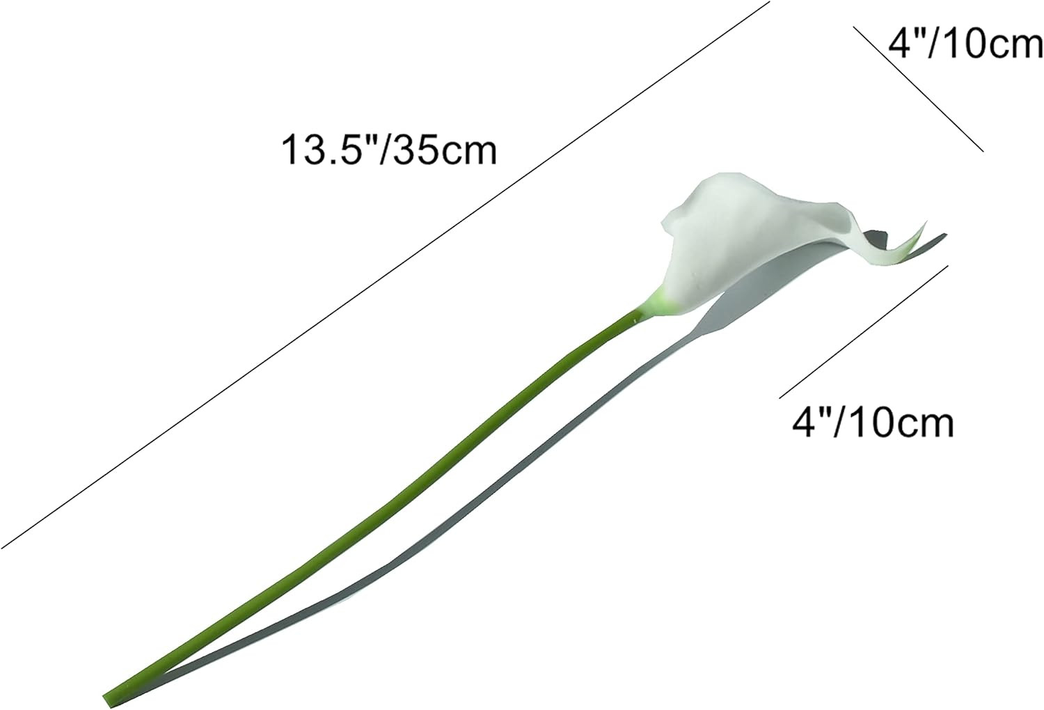 Mandy’S PU White Calla Lily Artificial Flowers 20 Stems 13.5In Faux Realistic Ce