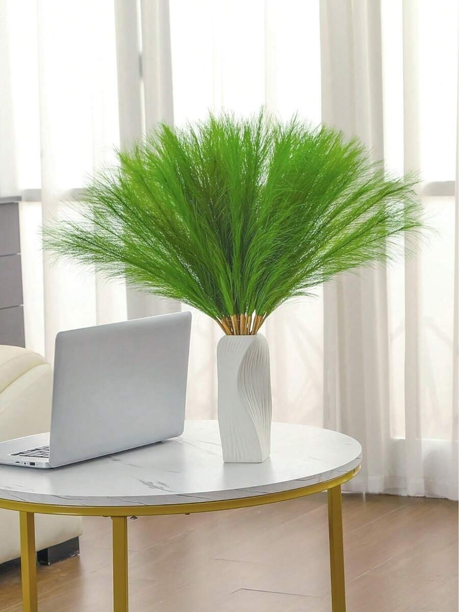 Artificial Pampas Grass Boho Vase Filler Wedding Home Room Decor Faux Plant