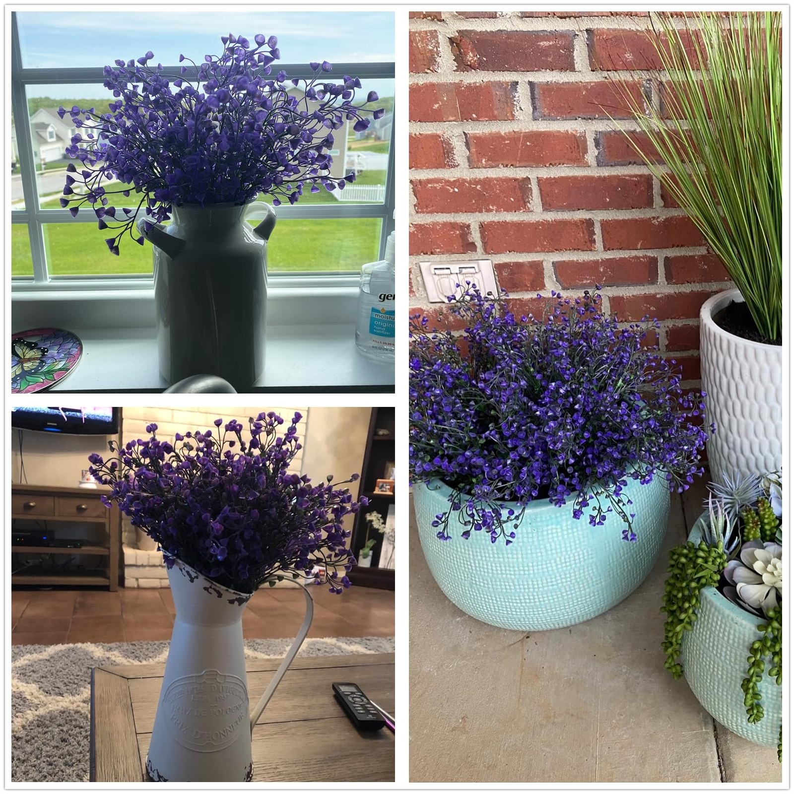 Artificial Plants Shrubs Bushes, Plastic Fake Plants Wedding Indoor Outdoor H…