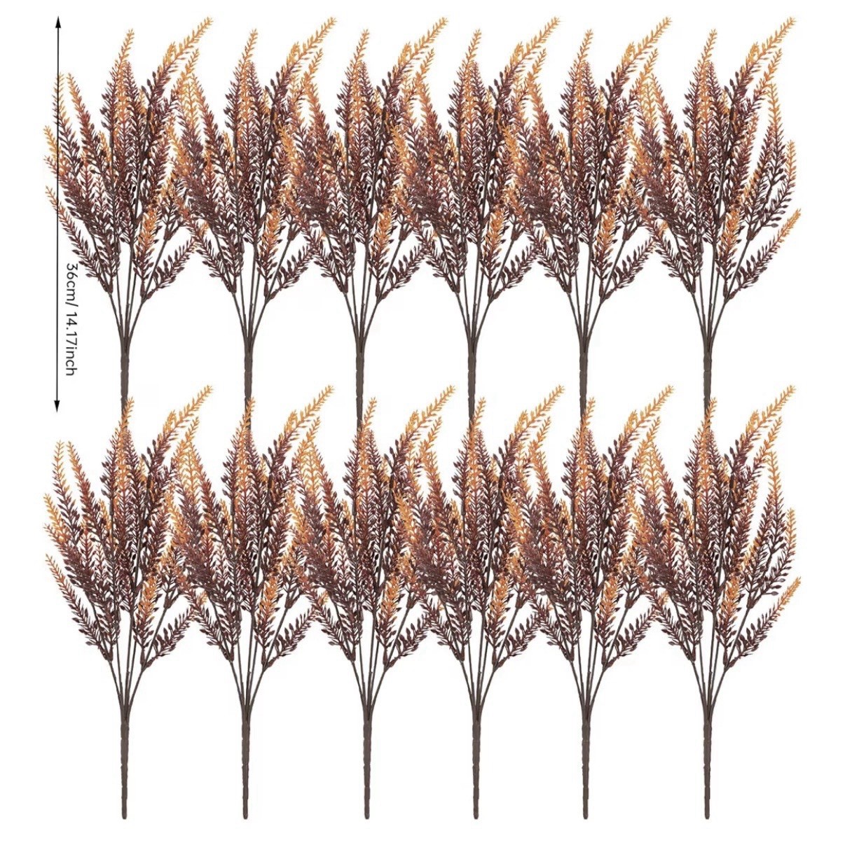 20 Bundle Artificial Fall Lavender Flowers Outdoor UV Resistant Fake Flowers(2/2