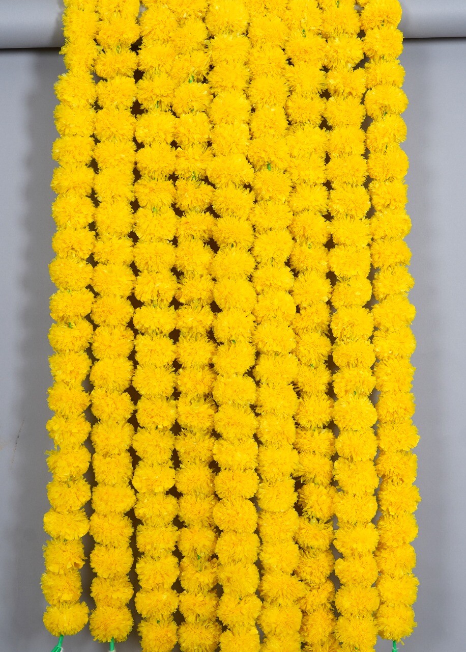 Wholesale Lot Artificial Marigold Flower Garlands Diwali Christmas Decor Garland