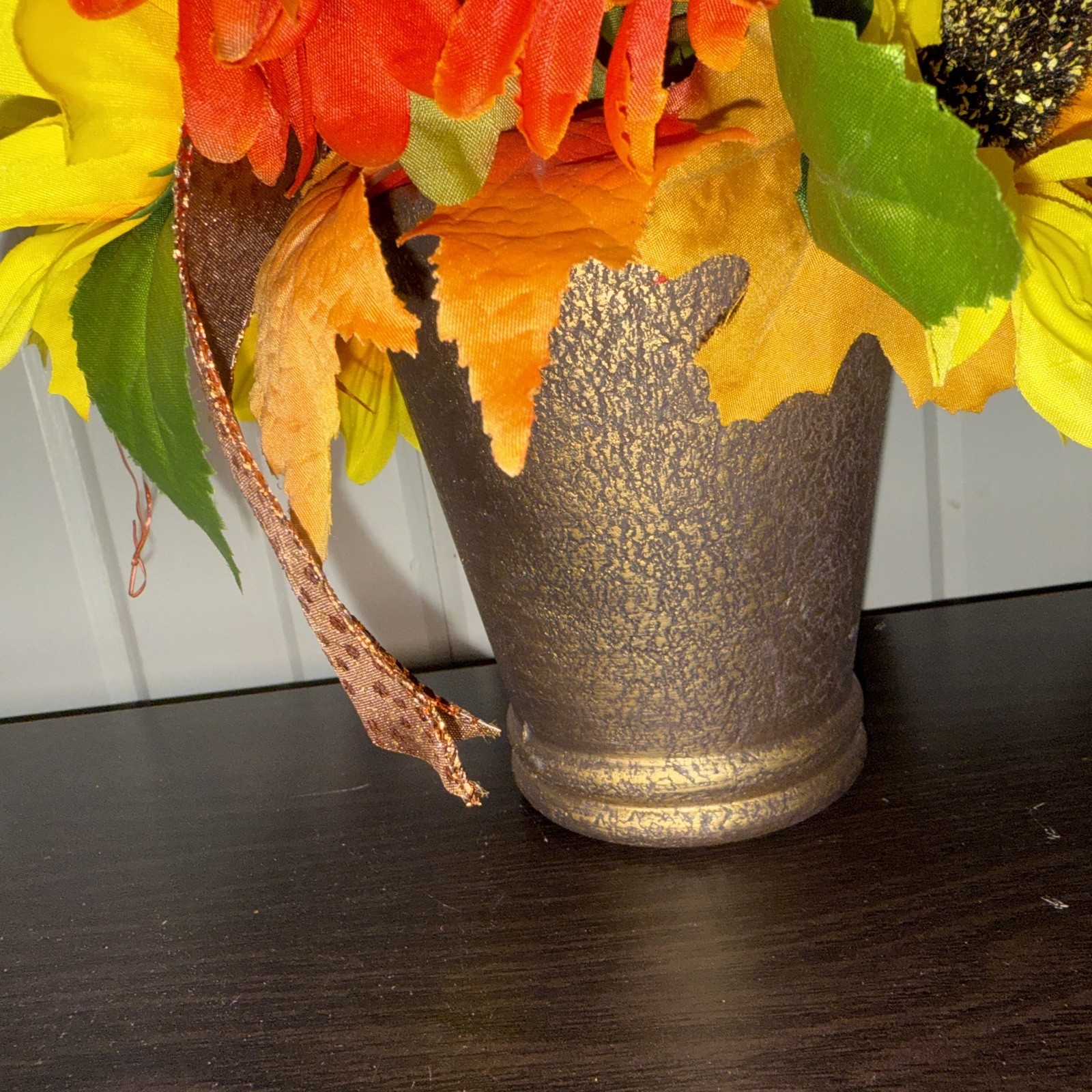 Fall Decor Table Piece Autumn Thanksgiving Artificial Floral Arrangement 12”