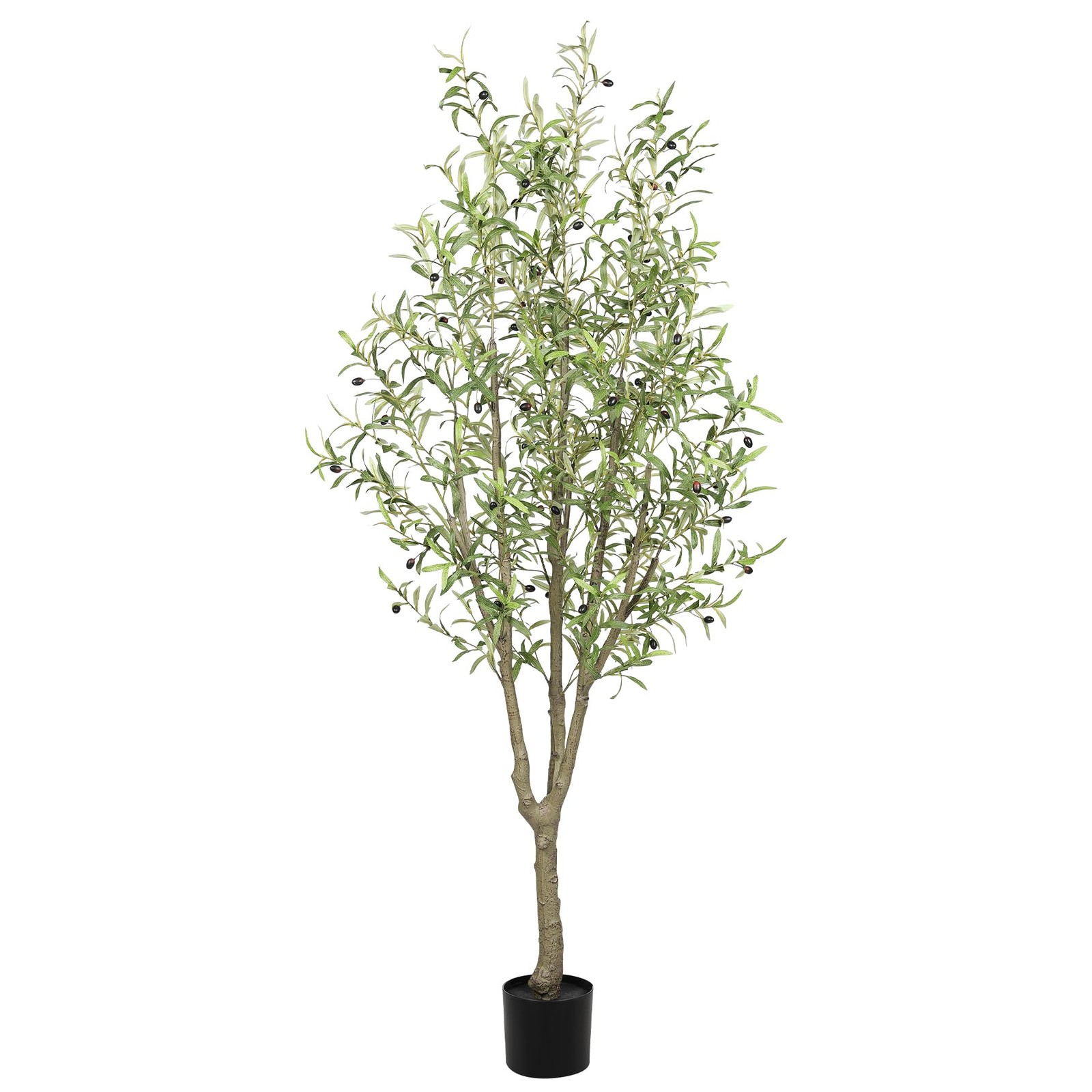 7FT Faux Olive Tree for Artificial Olive Tree Floor Plants Indoor Decor