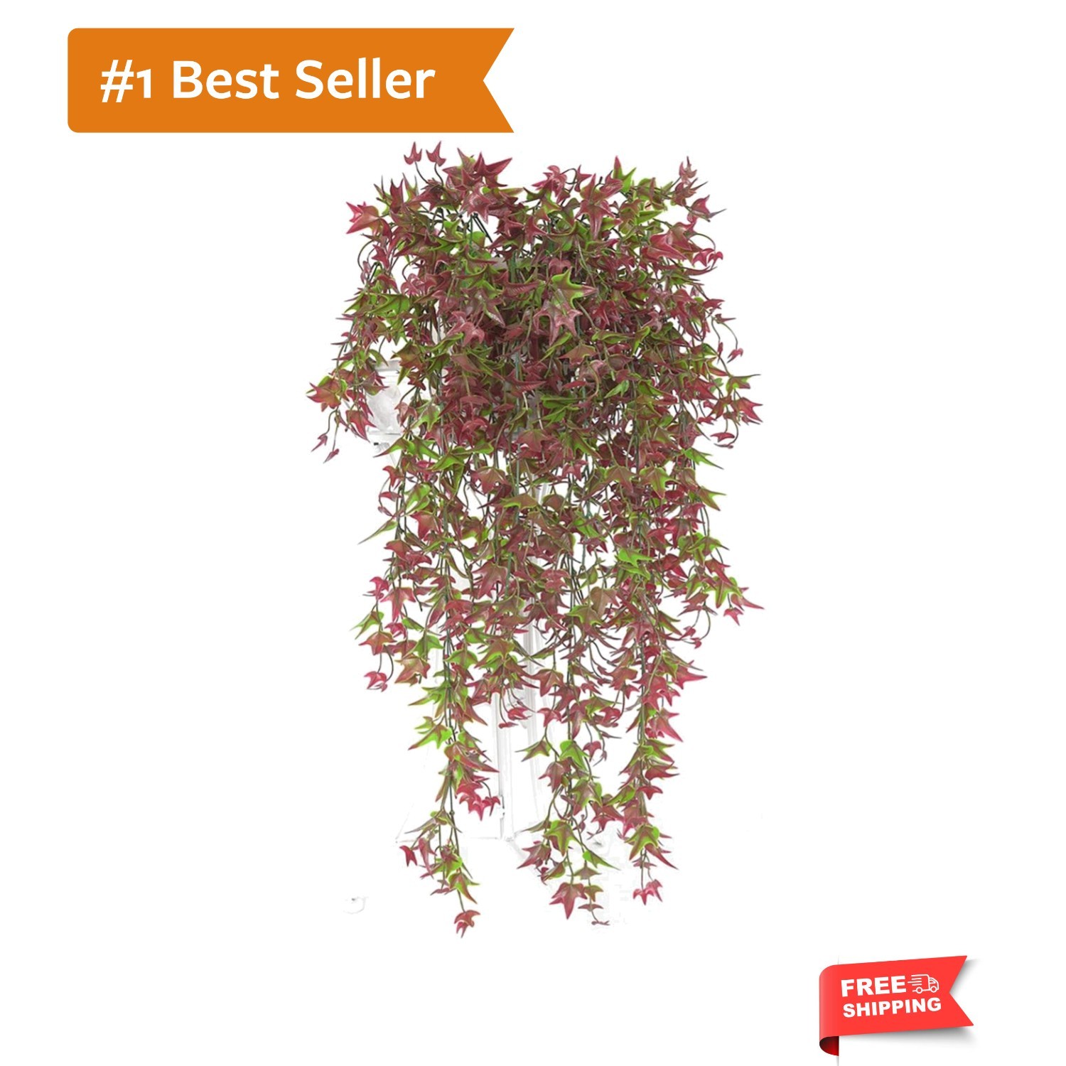 UV Resistant Artificial Ivy Vine Set of 2 – Perfect for Indoor & Outdoor Decor