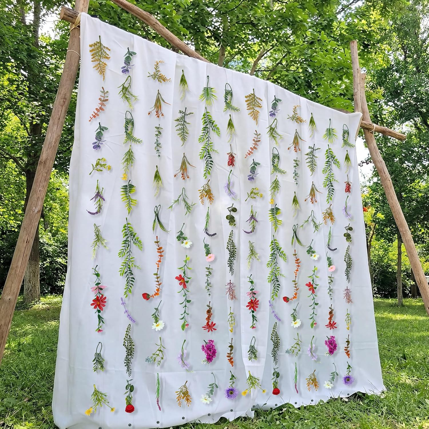 12 Pcs 70.8 Ft Artificial Wildflower Garlands for Wedding and Home Decor