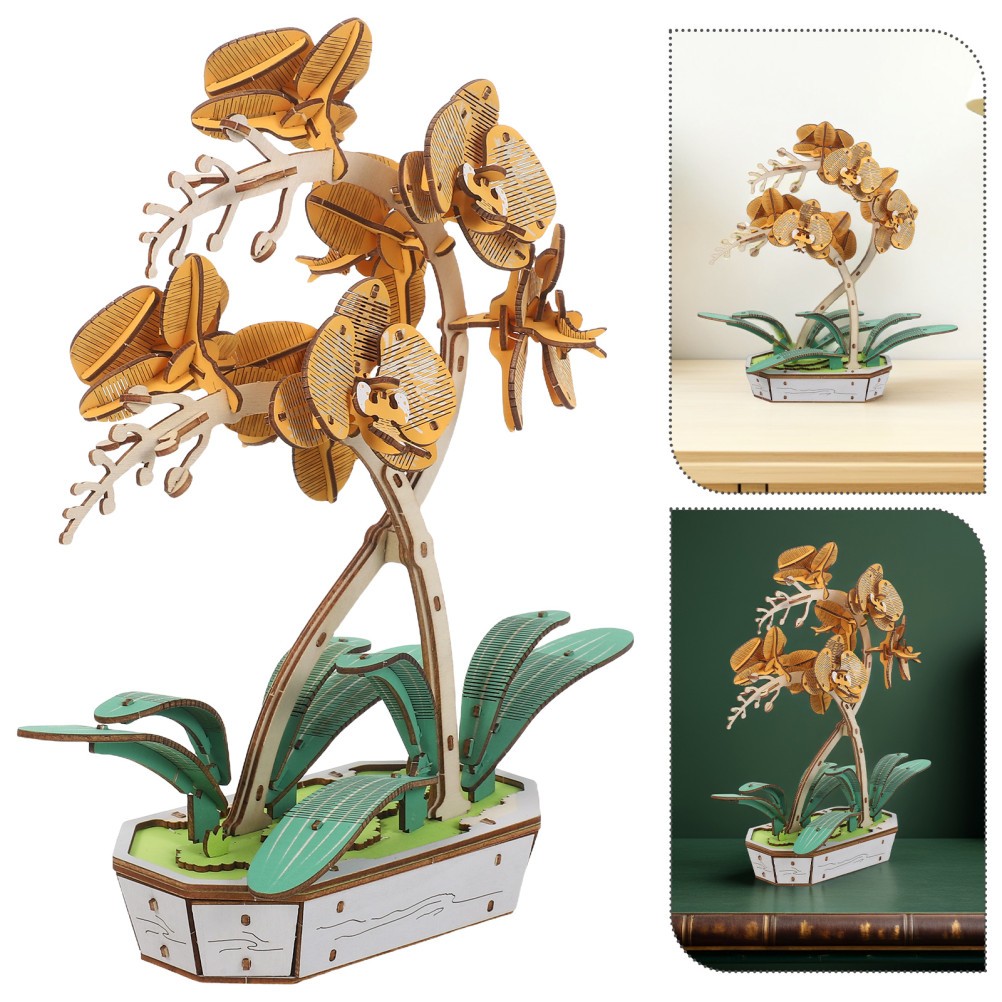 Flower Puzzle Education Toy Artificial Bouquet 3d for Plant Lovers