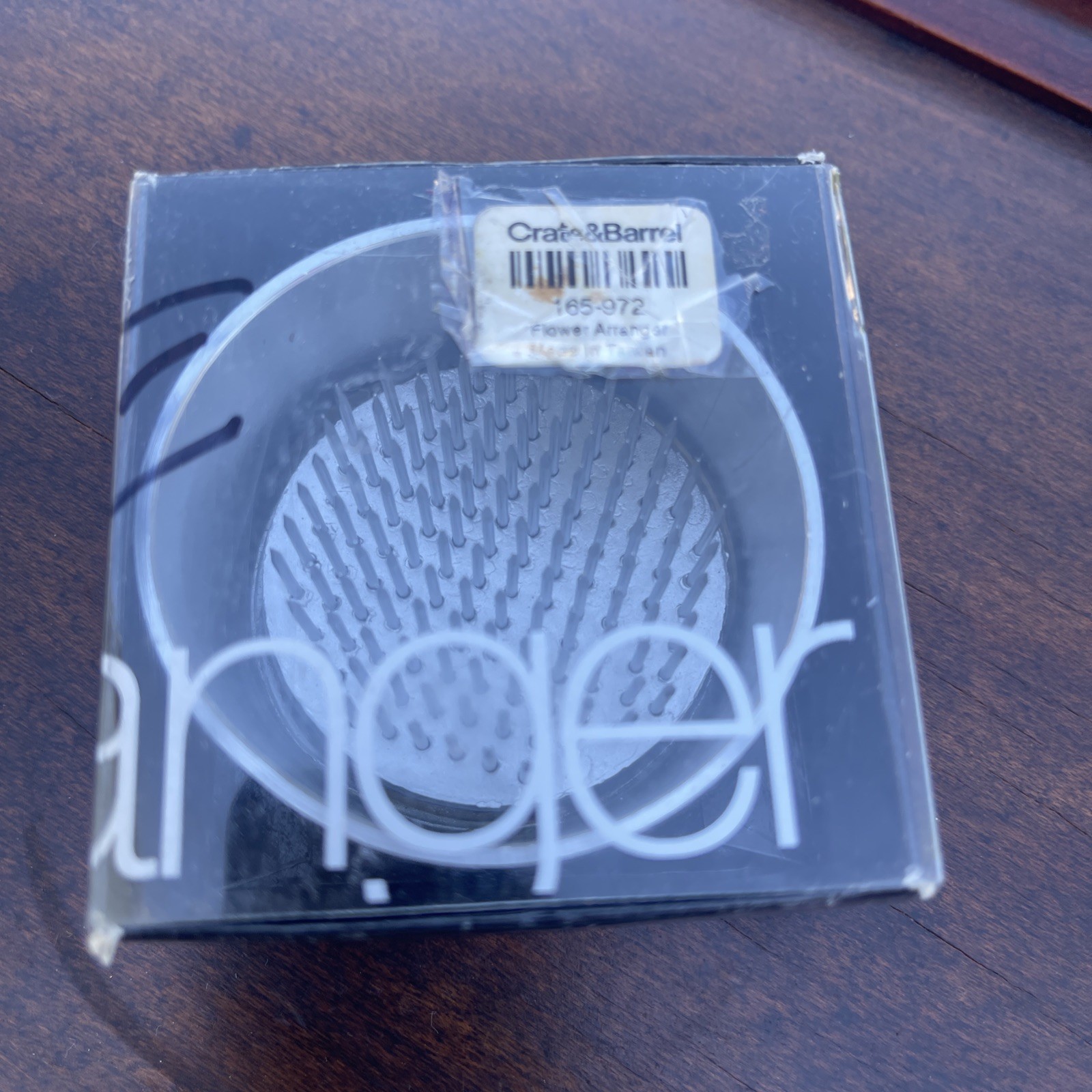 Flower Floral Frog 2.5 Inch Crate & Barrel Round Spiked Aluminum Flower aranger