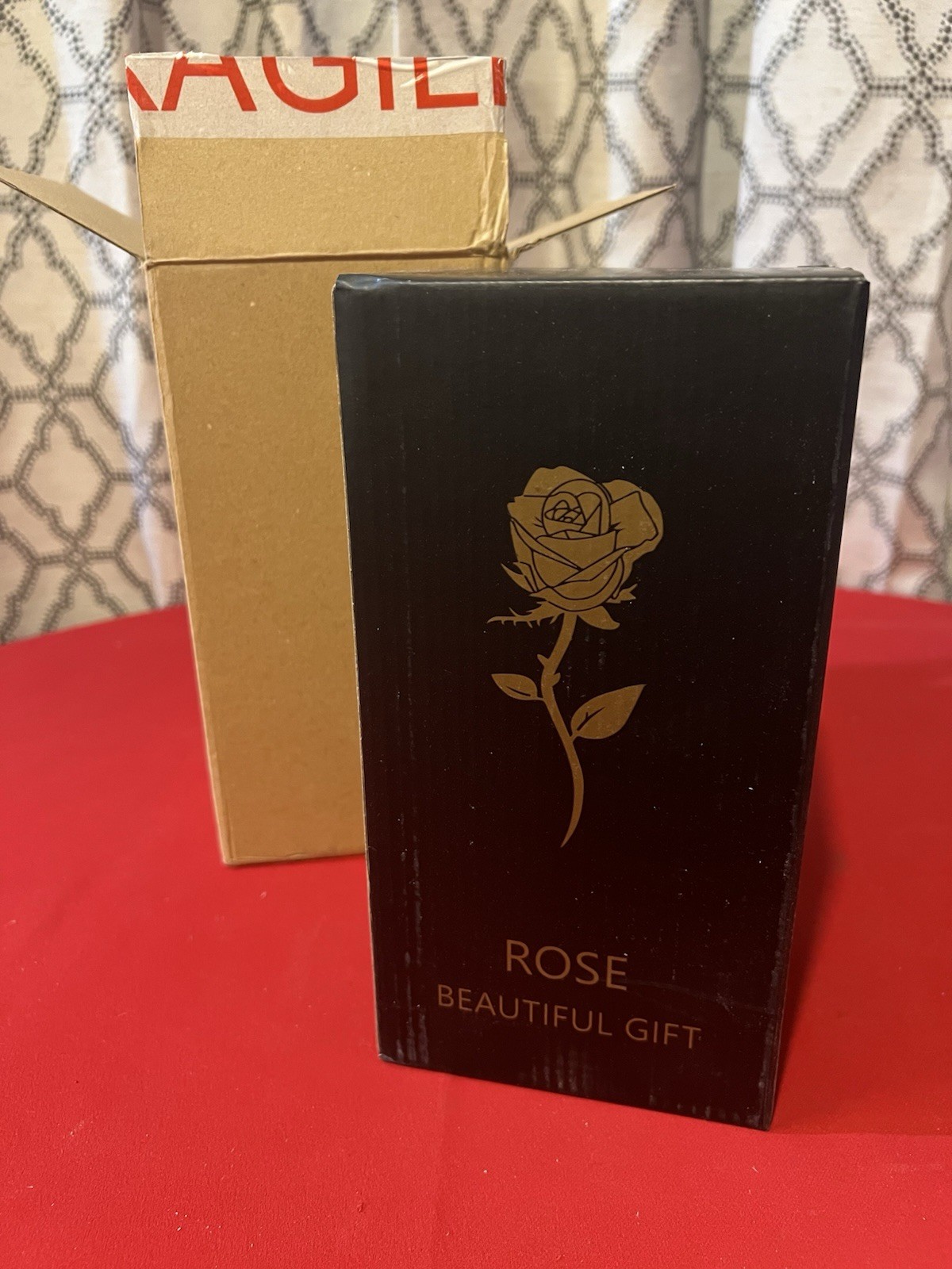 Glass Dome Rose Flower Gift – LED Rose Night Light