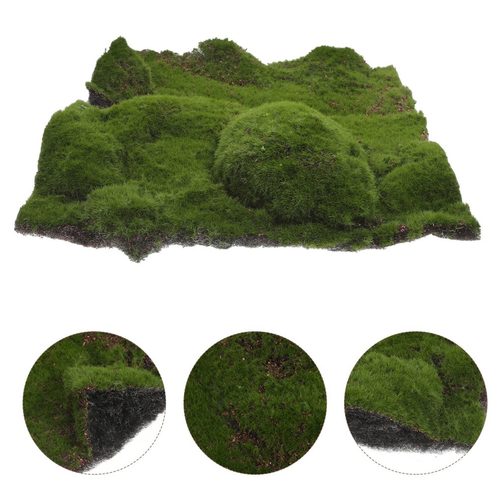 Artificial Moss Mat Decorative Fake Grass Dollhouse Plants Rug for Patio