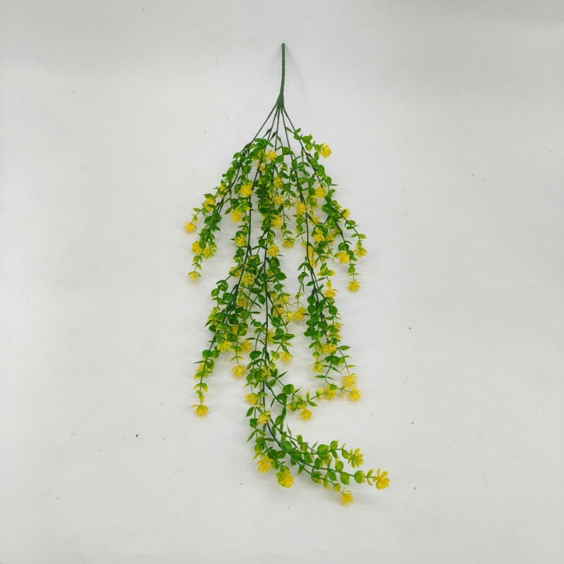 4PCS DIY Simulation Plants Plastic Flower Rattan Wall Hanging Ceiling Home Decor