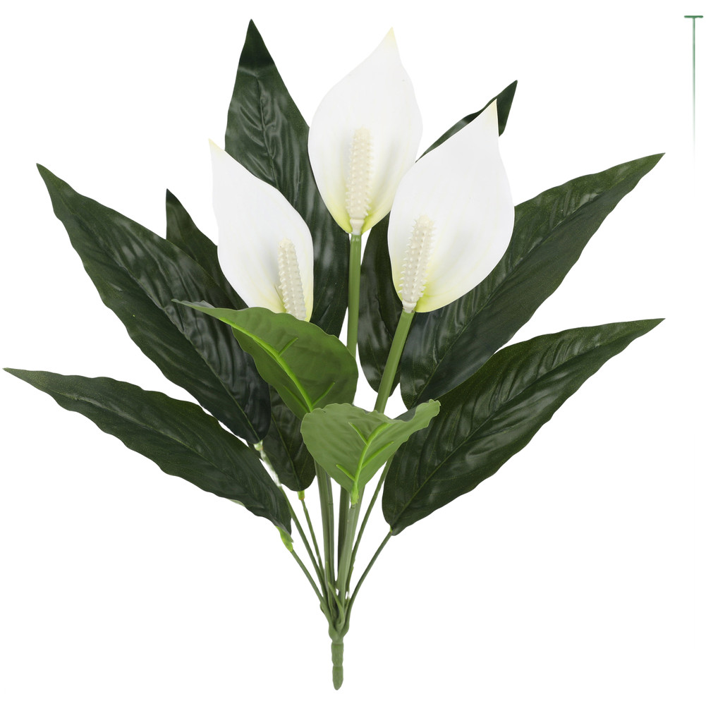 Artificial Plants 42cm White Anthurium Leaves for Wedding Photography Backdrops