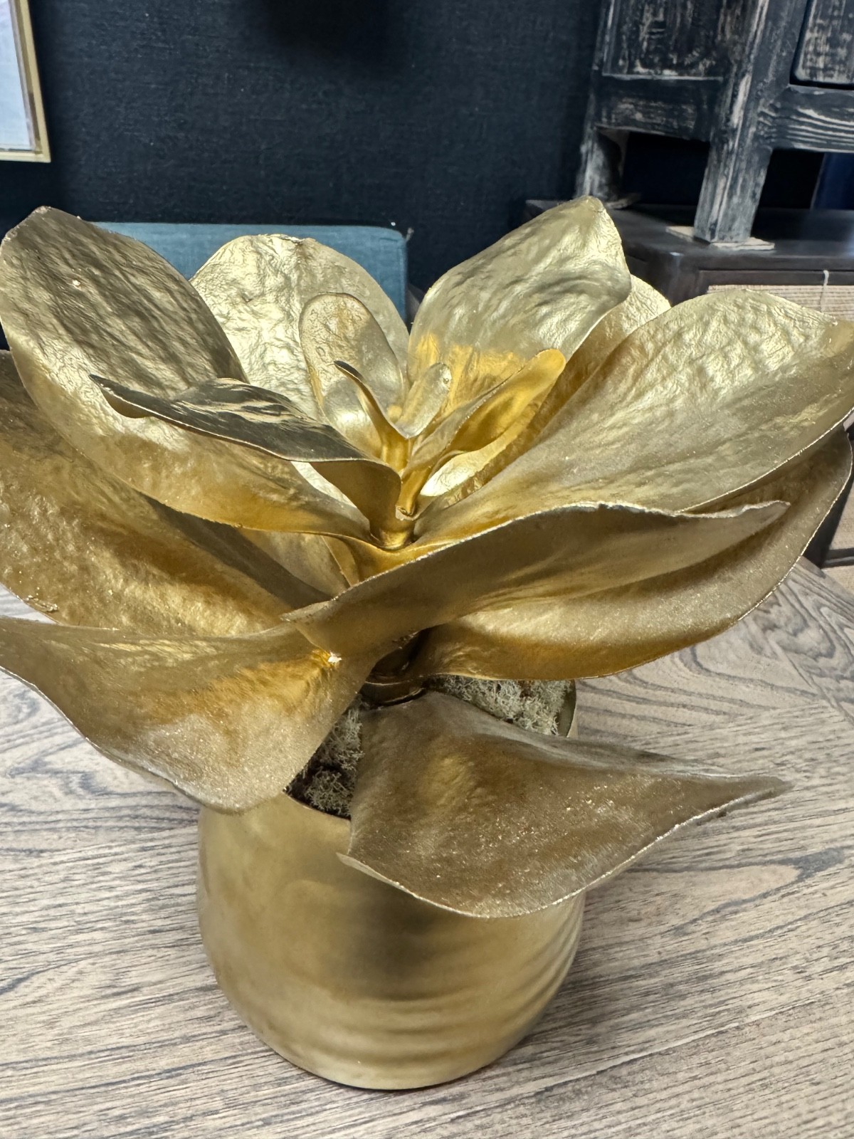 John R1chard Collection Golden Paddle Leaf Arrangement