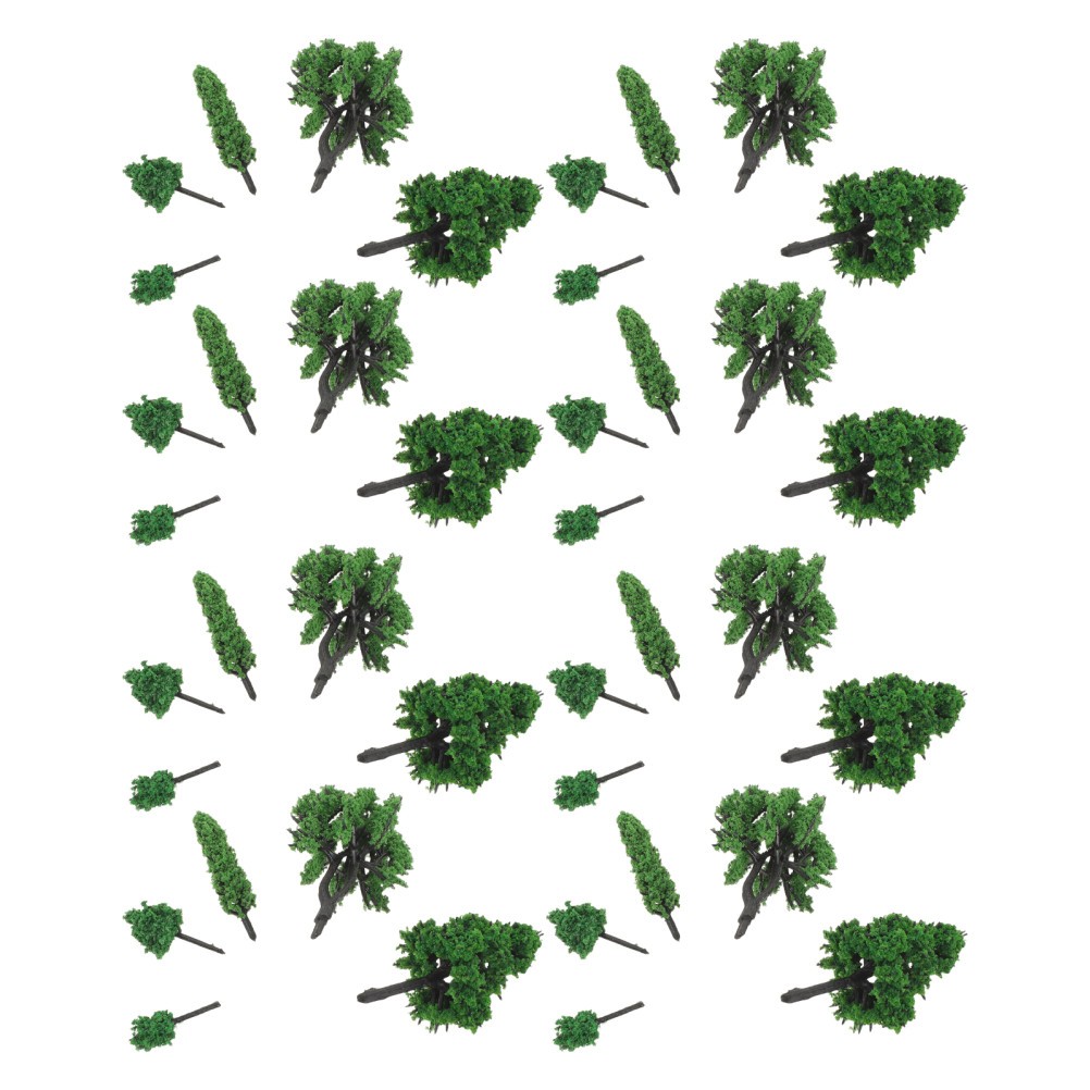 85 Pcs Mini Landscape Tree Model Bonsai Figurines Artificial Miniature