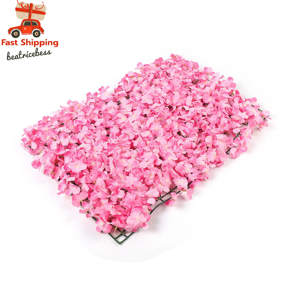 Artificial Wedding Silk Flower Wall Decor 10X Background Rose Floral Panels