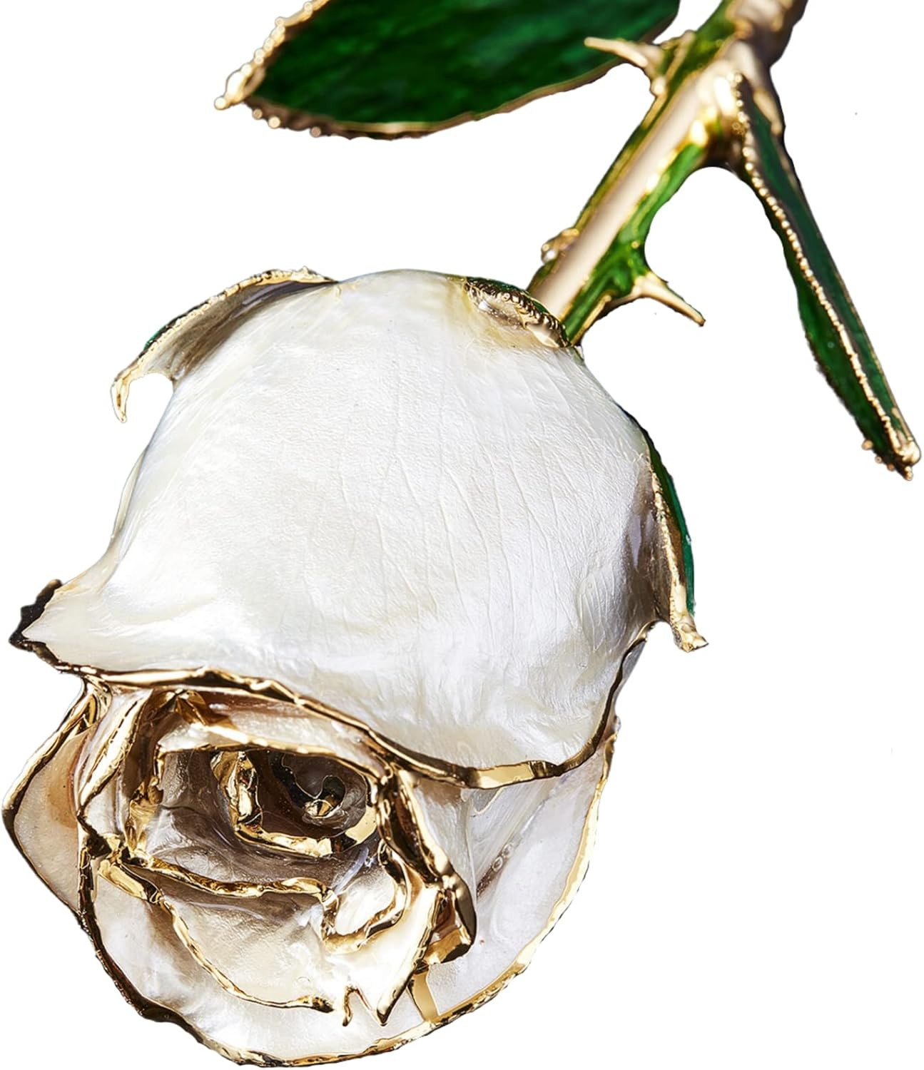 24K Gold Dipped Rose – Pearl Collection Gift for Her (Angel Dust)