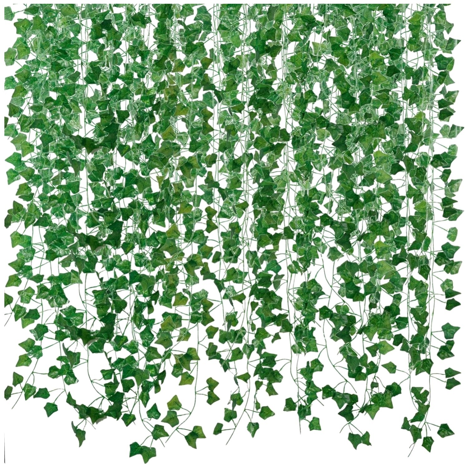 Fake Ivy Vines – 7ft Long Greenery Garlands (72-Pack)