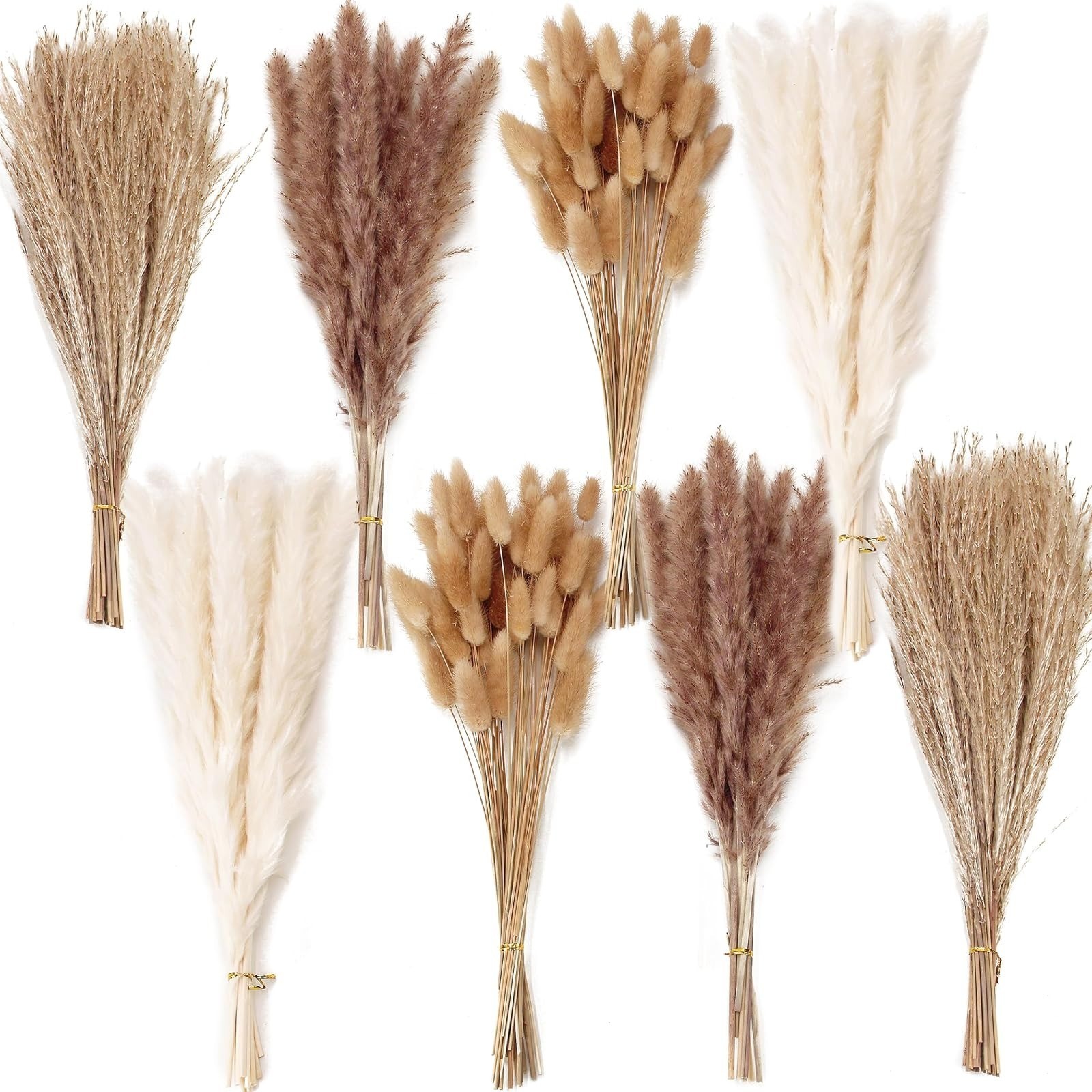 Natural Dried Pampas Grass Decor – 100 PCS for Boho Wedding & Home