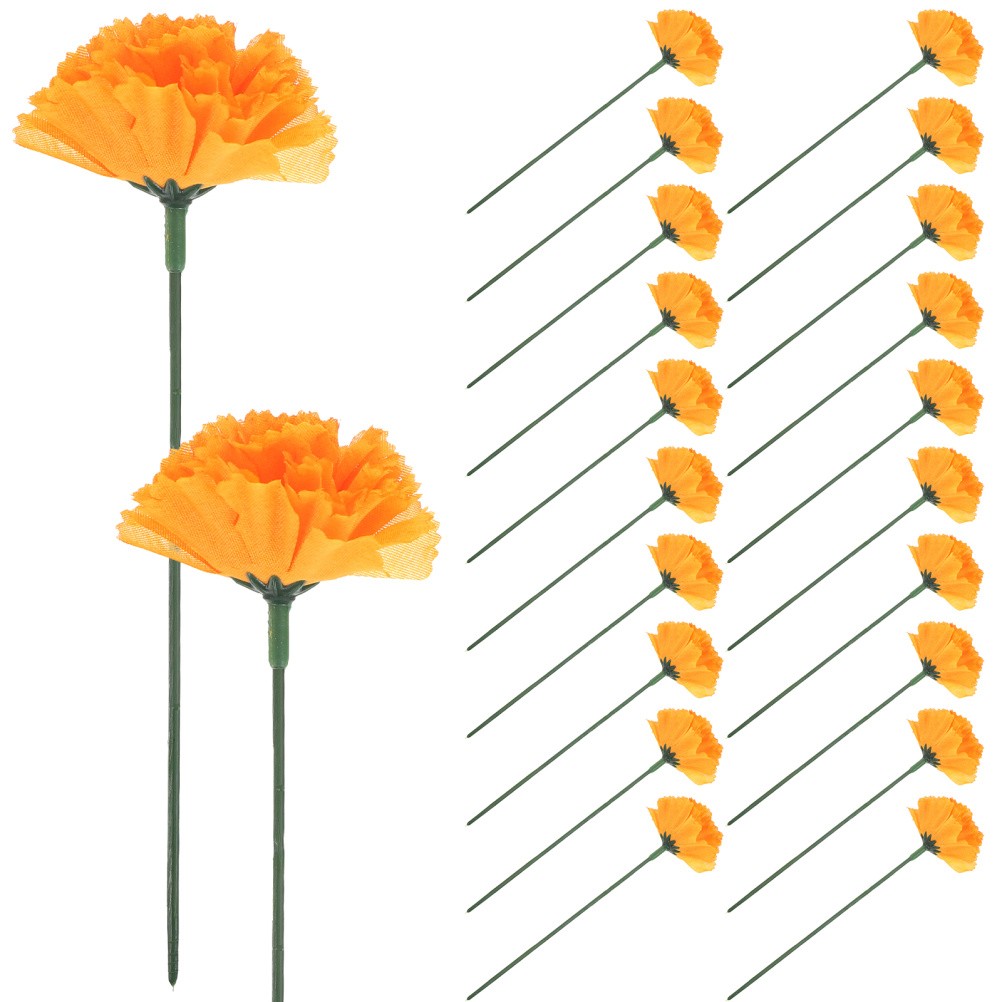 Artificial Marigold Flowers Decoration for Pooja Set Faux Garland