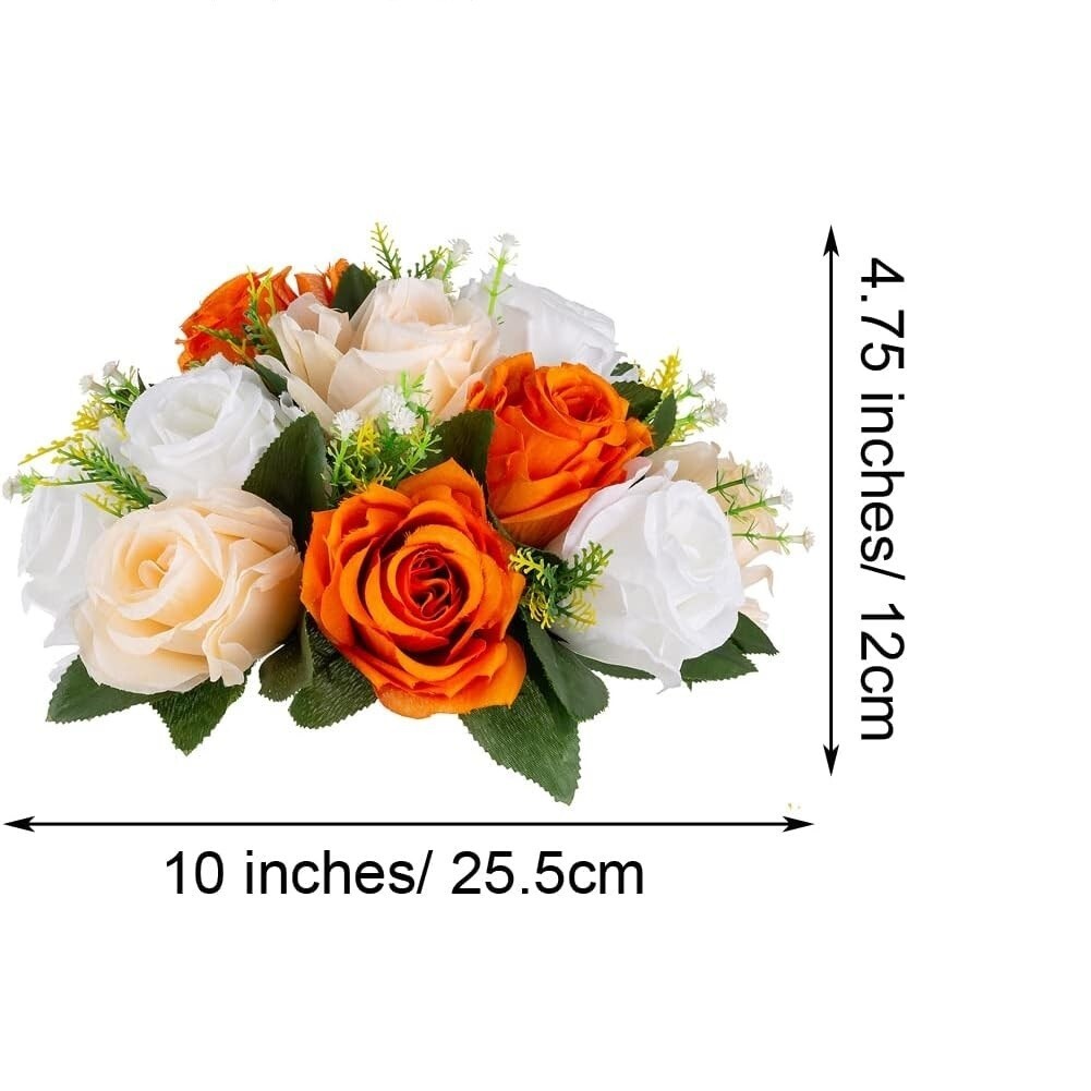 Inweder Flower Balls for Centerpieces, Bouquets, Arrangement 6 Pcs Rose Balls
