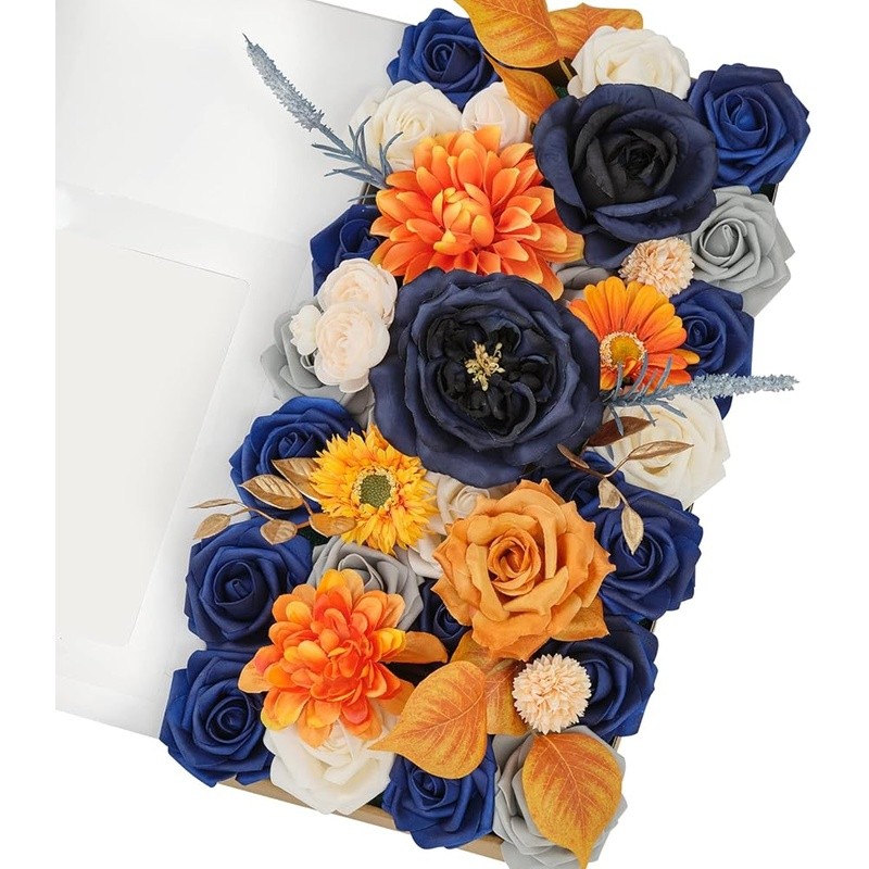 DIY Artificial Flower Box Set Bouquets Crafts Weddings Decorations Gifts New
