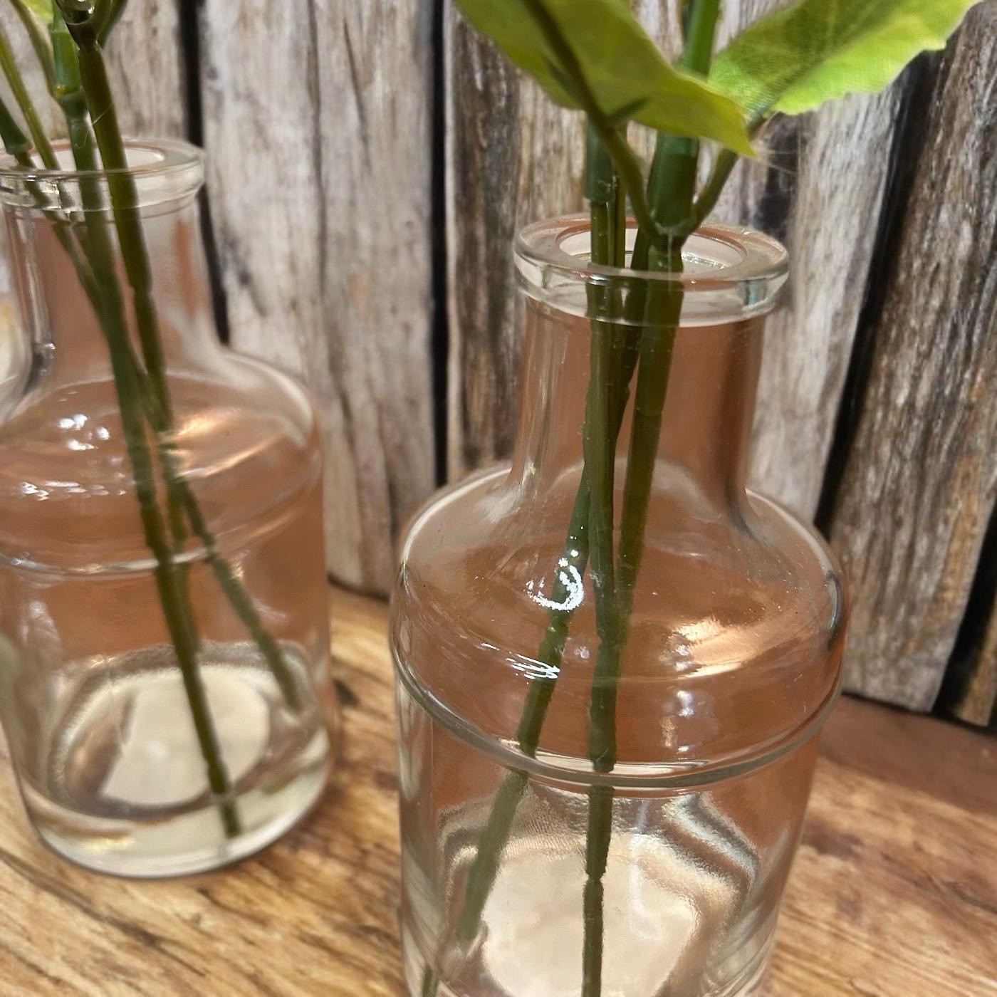 Artificial Hydrangeas Floral Arrangements Glass Bud Vases Botanical Centerpieces