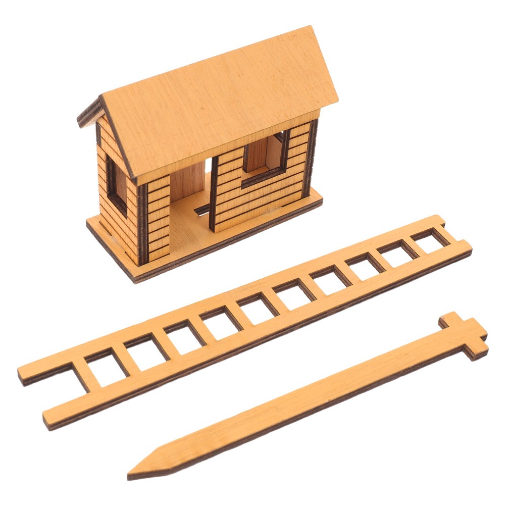Wooden Mini Treehouse: Miniature Fairy Garden House for Plant Pots, Terrariums