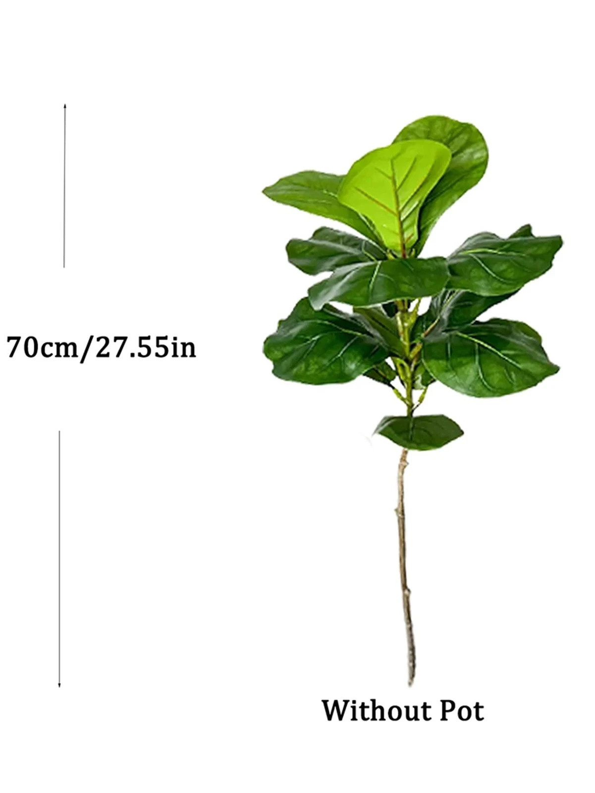 70-135cm Artificial Ficus Tree – Fake Rubber Plant for Home & Garden Decor