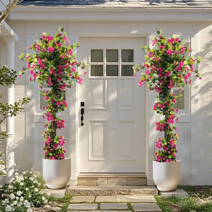 6 Ft Artificial Tree Bougainvillea Flowers for Decor Indoor/Outdoor Home Office