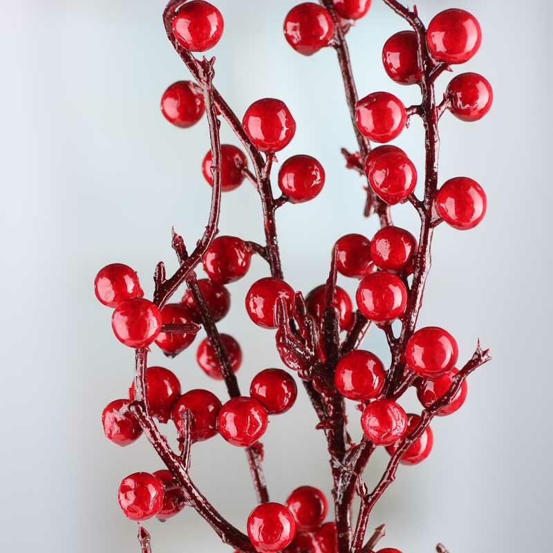Artificial Red Berry Embellishing Picks