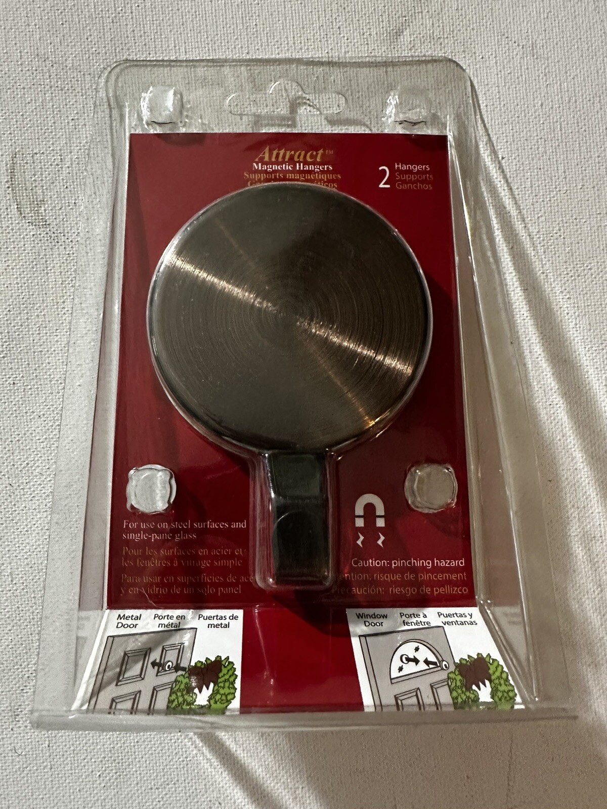 Attract Magnetic Wreath Hanger 2 Piece Set Oil Rubbed Bronze