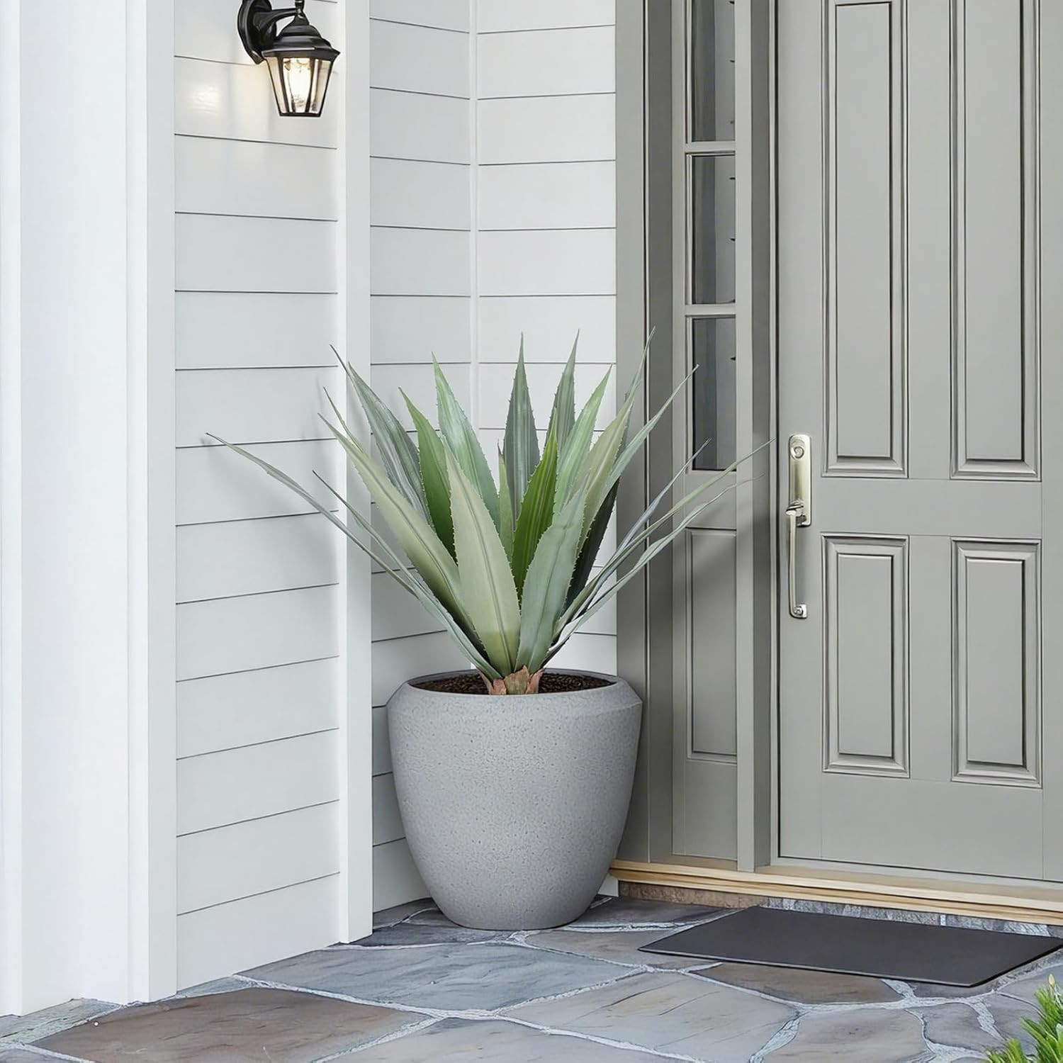 2FT Realistic Artificial Agave Plants – UV Resistant Faux Yucca 2Pack