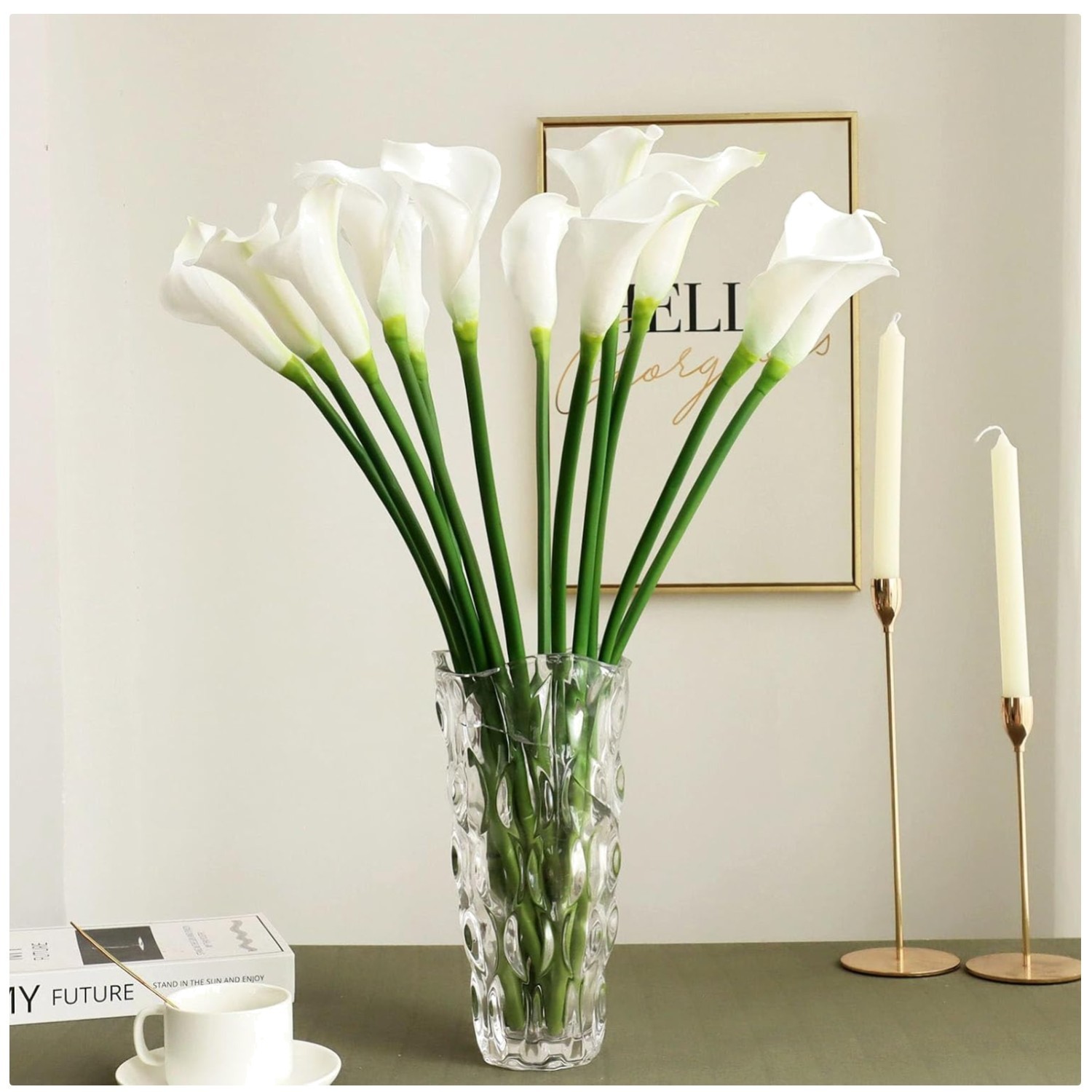 Wedding Office Home Decor: 26″ Artificial Calla Lilies