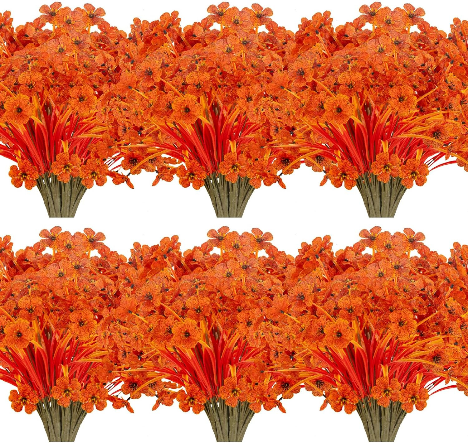 20 Bundles No Fade Faux Fall Flowers for Thanksgiving Harvest Decor