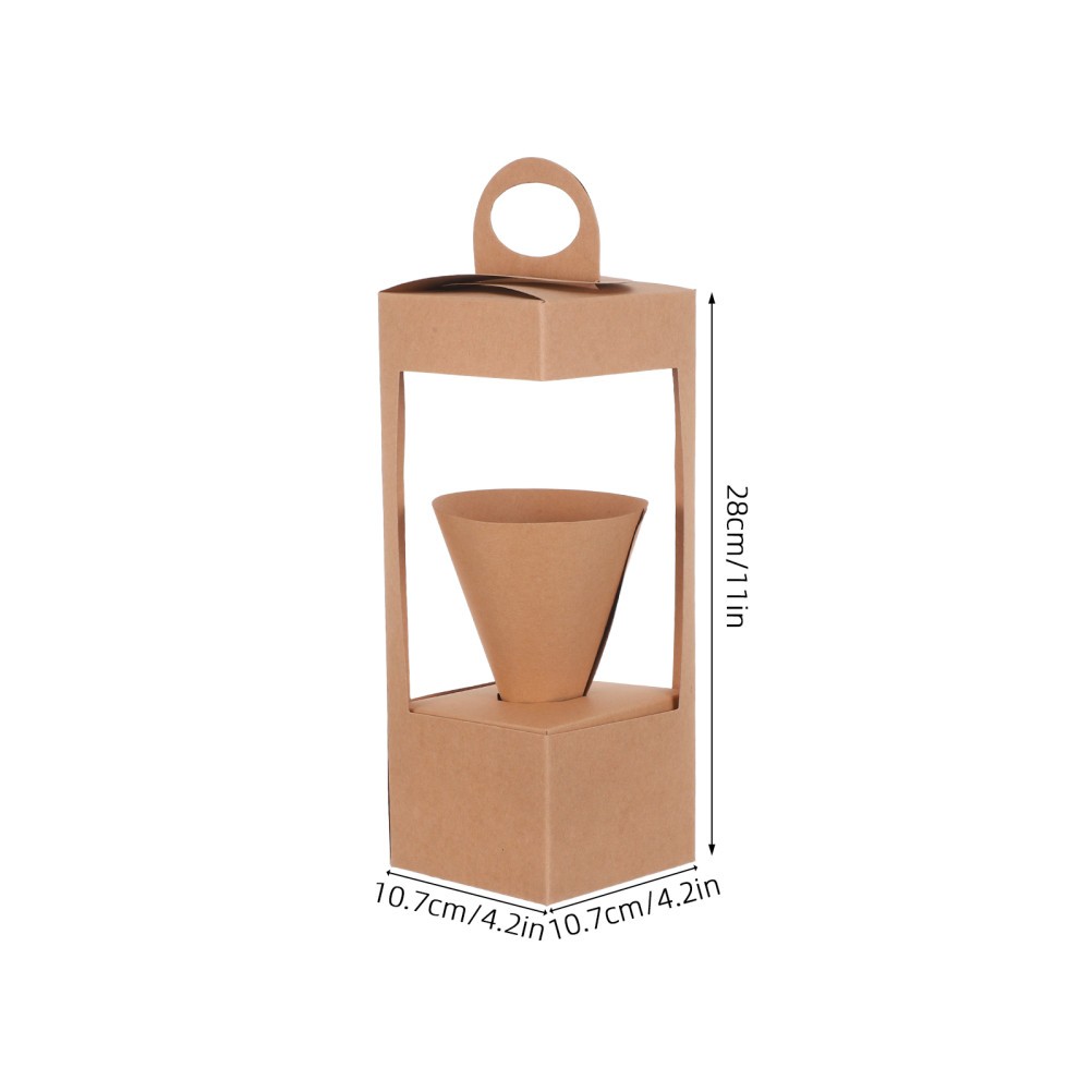 10 Pcs Flower Basket with Handle Floral Arrangement Container Paper for Flowers