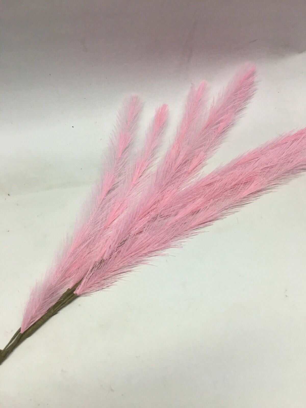 8 Synthetic Grass Ornamental PInk Cortaderia selloa in Home Garden 30in Length