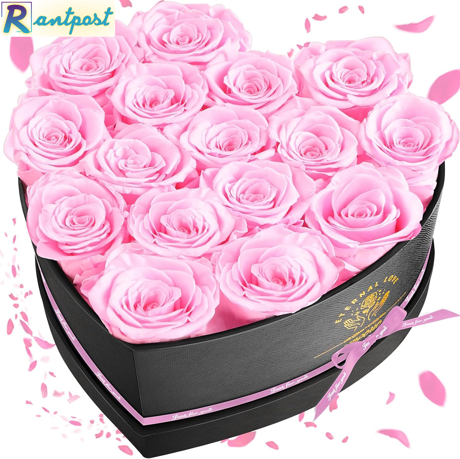 Impouo 16 Preserved Flower Delivery Prime, Fresh Forever Roses in a Box, Birthda