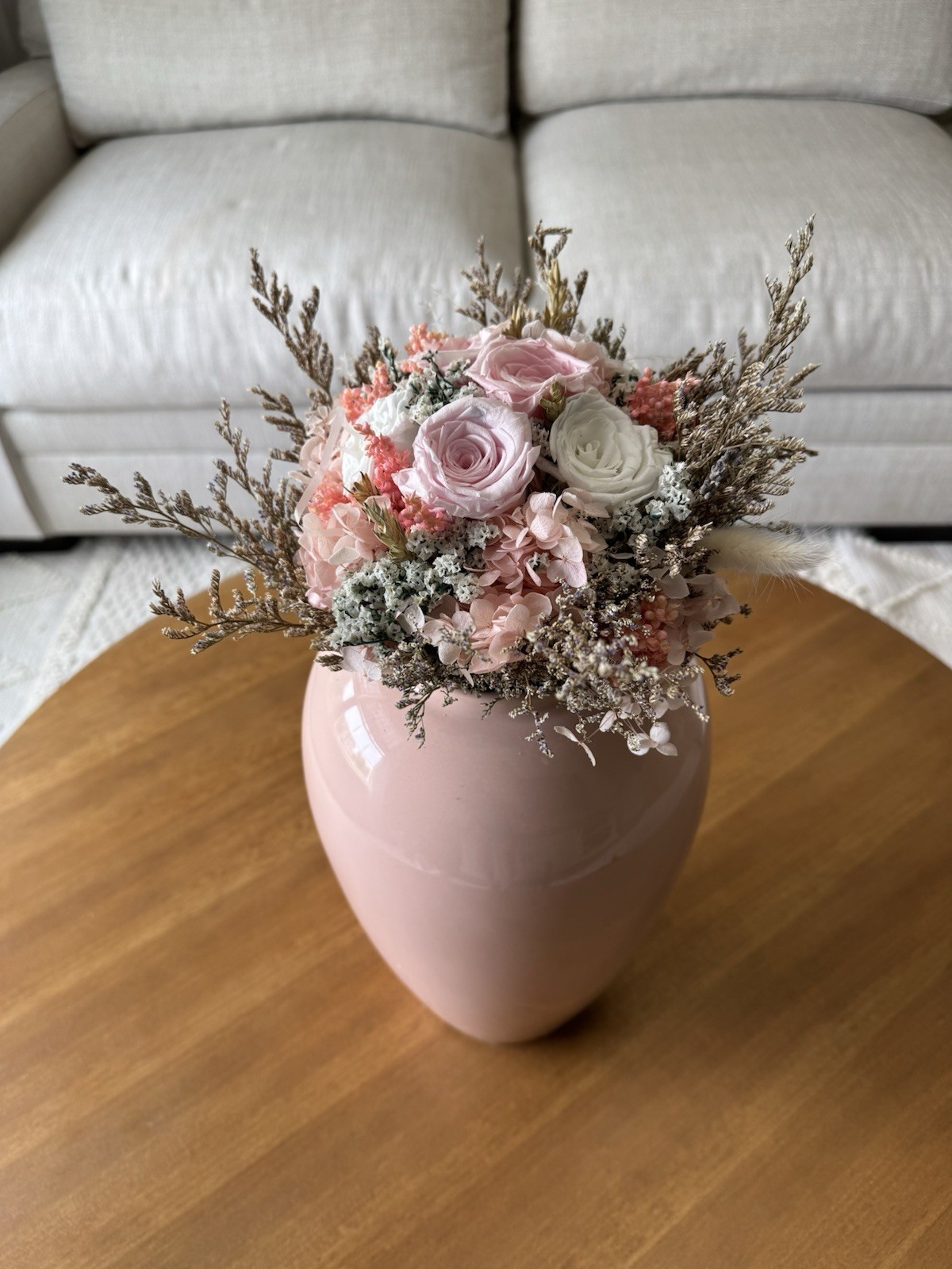Preserved Flowers Bucket, Bridal Bucket, Preserved Flowers Gift