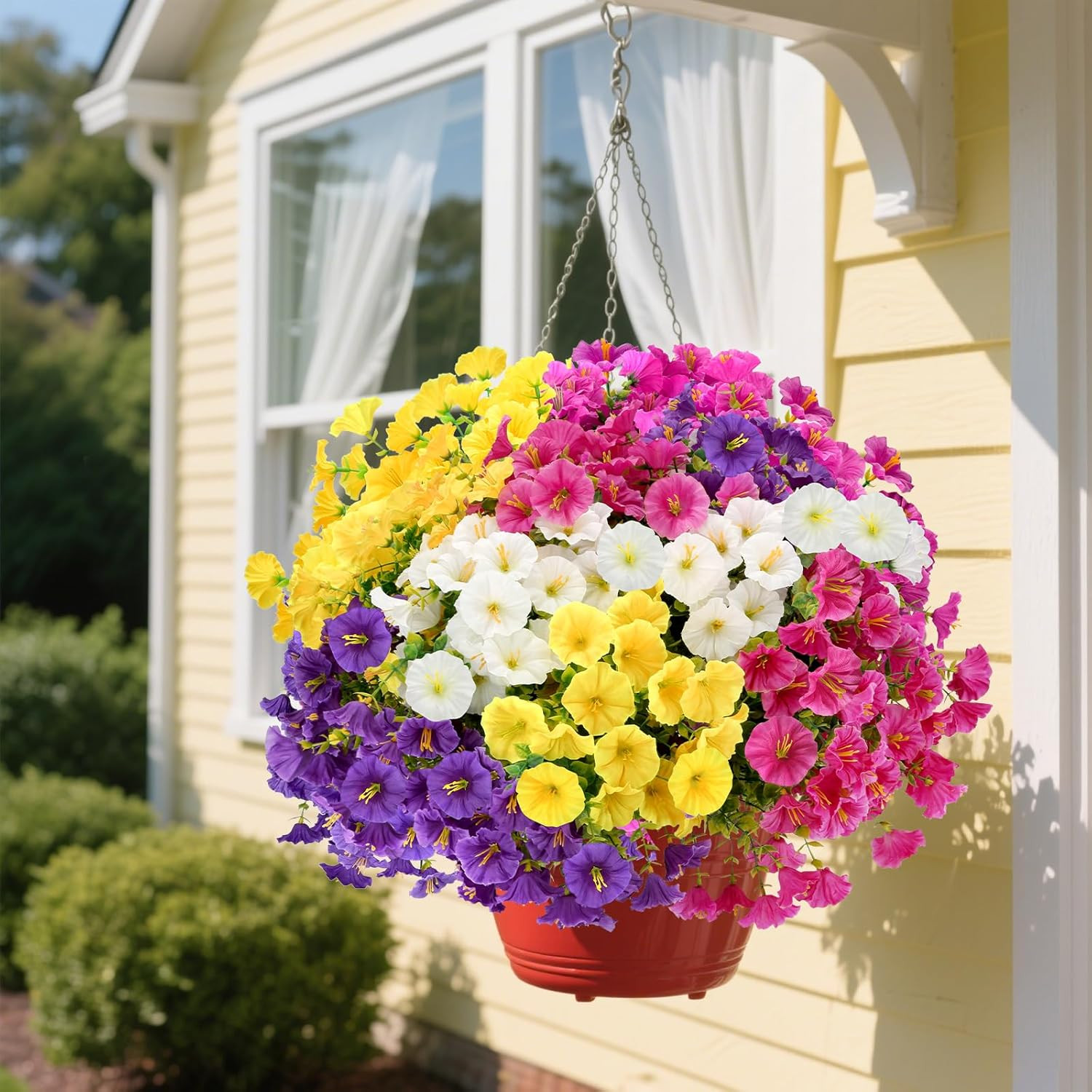12 Bundles Artificial Flowers for Outdoors Decorations, Fake Flowers Artificial