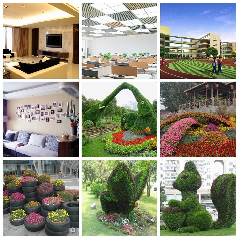 Artificial Plant Leaf Grass Plant Ball Potted Home Decoration Wedding Props