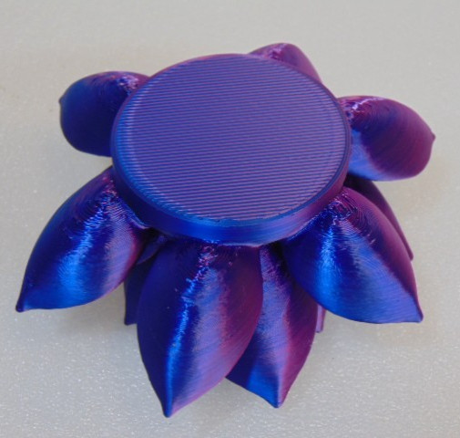 Rose Figure Flower Purple 3D Printed 4.5″ Desk Office Rare Find Desk Paperweight