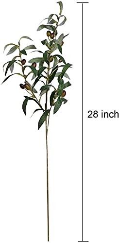 PCS 28 inch Artificial Olive Branches for Vases Greenery Olive 28″ Tall 4