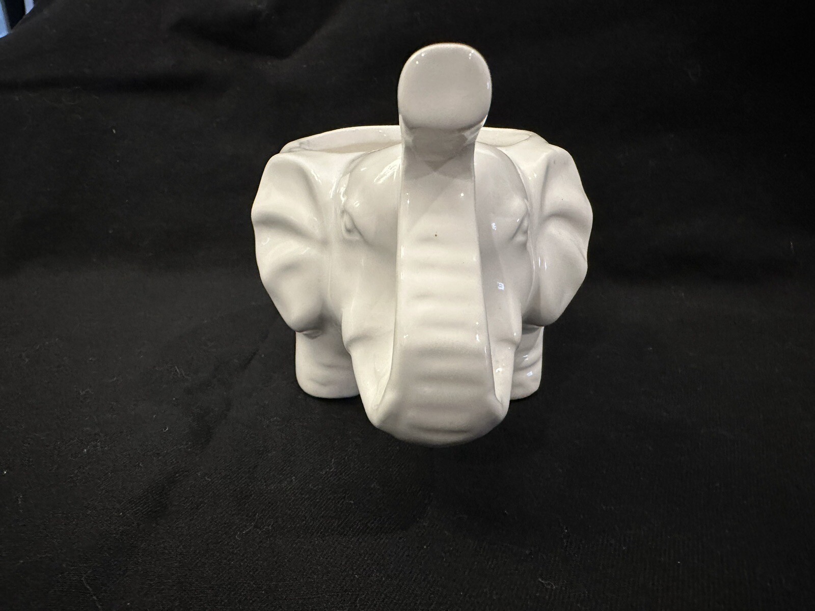 Elephant Succulent small Planter Shaped Pot Decor Home Office Desk nursery WHITE