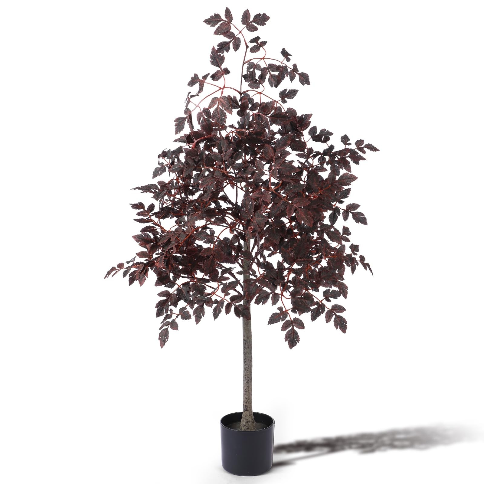 4ft Fall Plum Cimicifuga Stems Seeded Tree Artificial Thanksgiving Ficus Leaf…