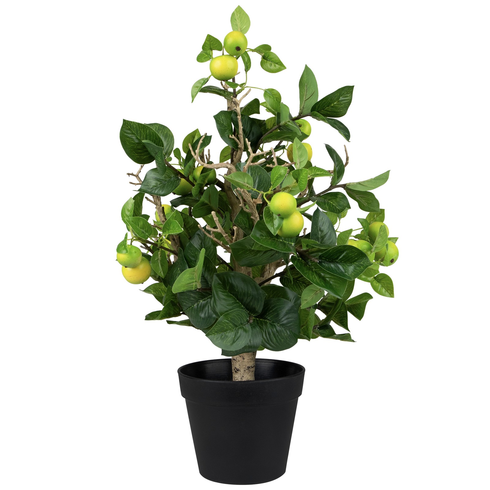 Northlight 23″ Artificial Potted Bonsai-Style Decorative Green Apple Tree