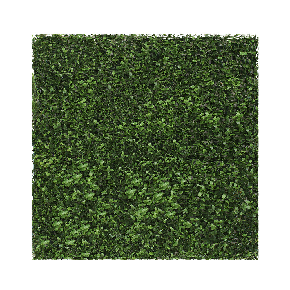 20in Artificial Olivia Buxus Mat Faux Fence Panel Wall Decor Ficus Grass Hedge