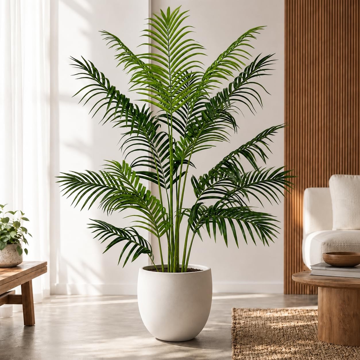 5ft Artificial Palm Tree – Realistic Fake Palm Tree Decor for Indoor & Outdoo…