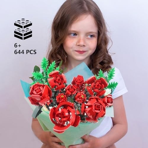 Lego Flowers Bouquet Building Set, Creative Artificial Wildflowers Botanical