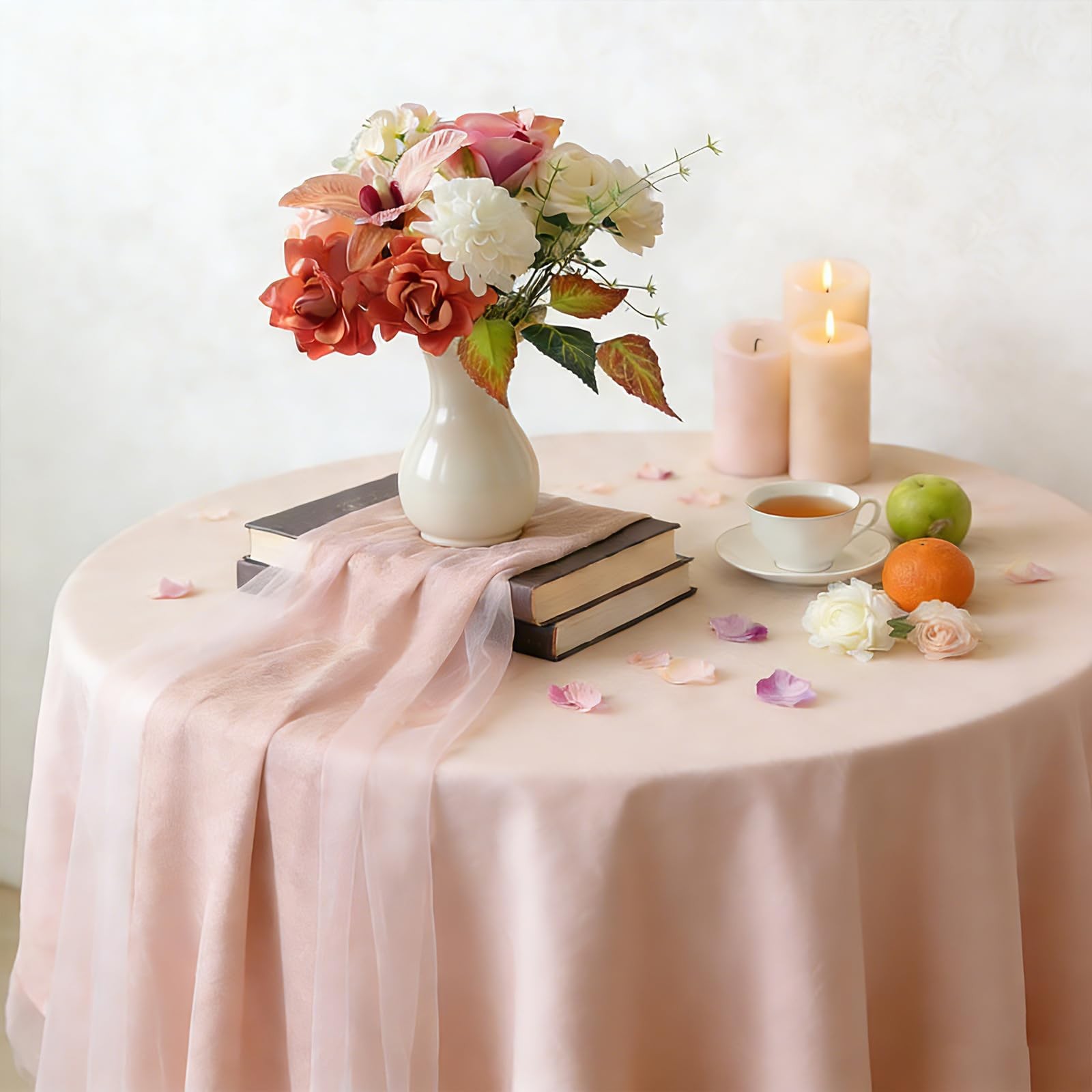 Pink Artificial Flowers Combo Set – Silk Roses Orchid Hydrangea for Wedding B…