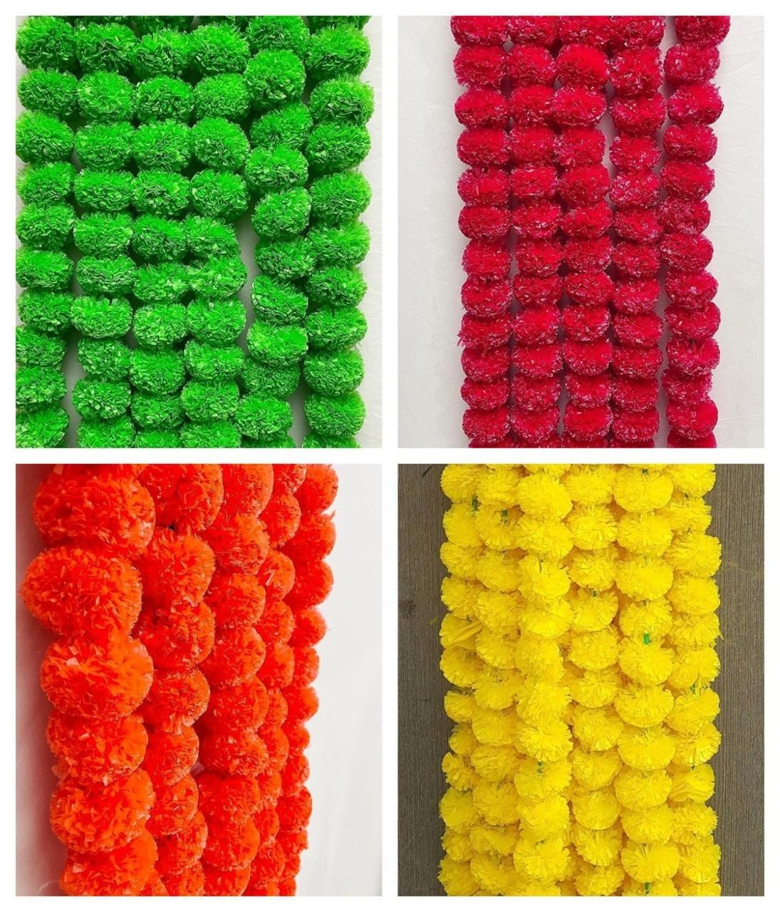 Artificial Marigold Flower Garlands Vine Wedding Event Party Home Wholesale Lot